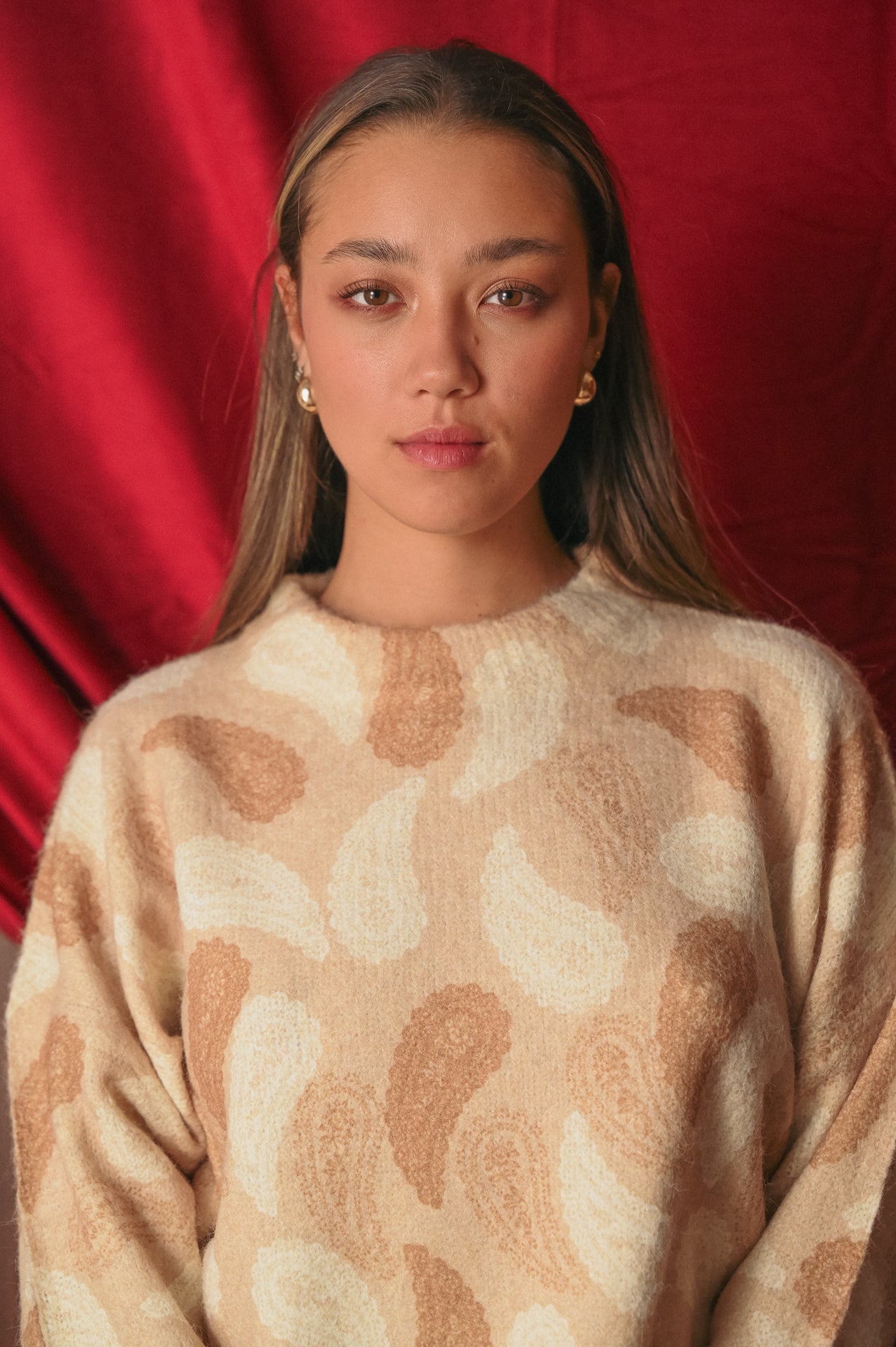 Maglione Donna Fantasia Paisley Invernale | Pullover Cachemire