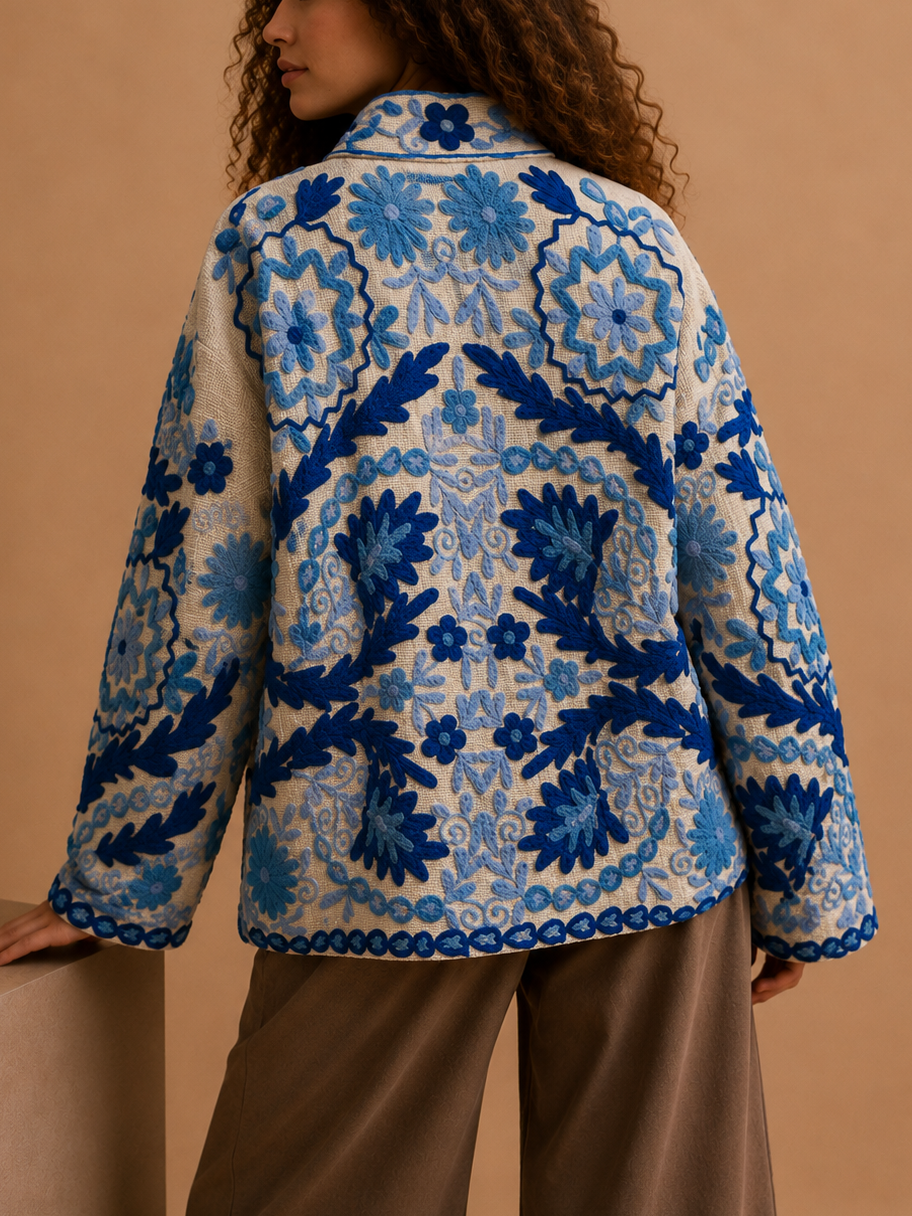 Giacca Suzani “Blue Mirage”