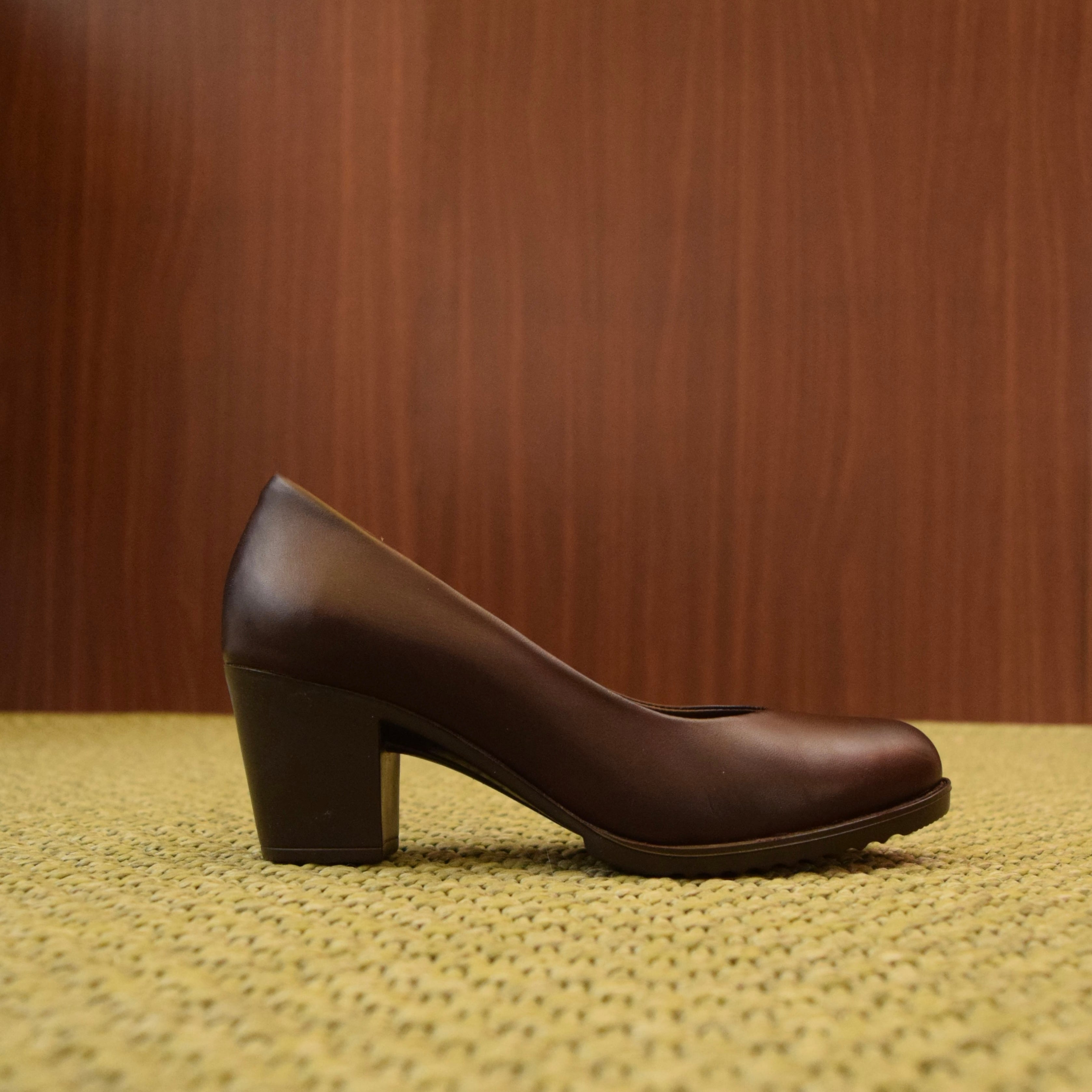 Décolleté testa di moro Donna in Vera Pelle con Tacco 6cm  | Scarpe Classiche da Ufficio