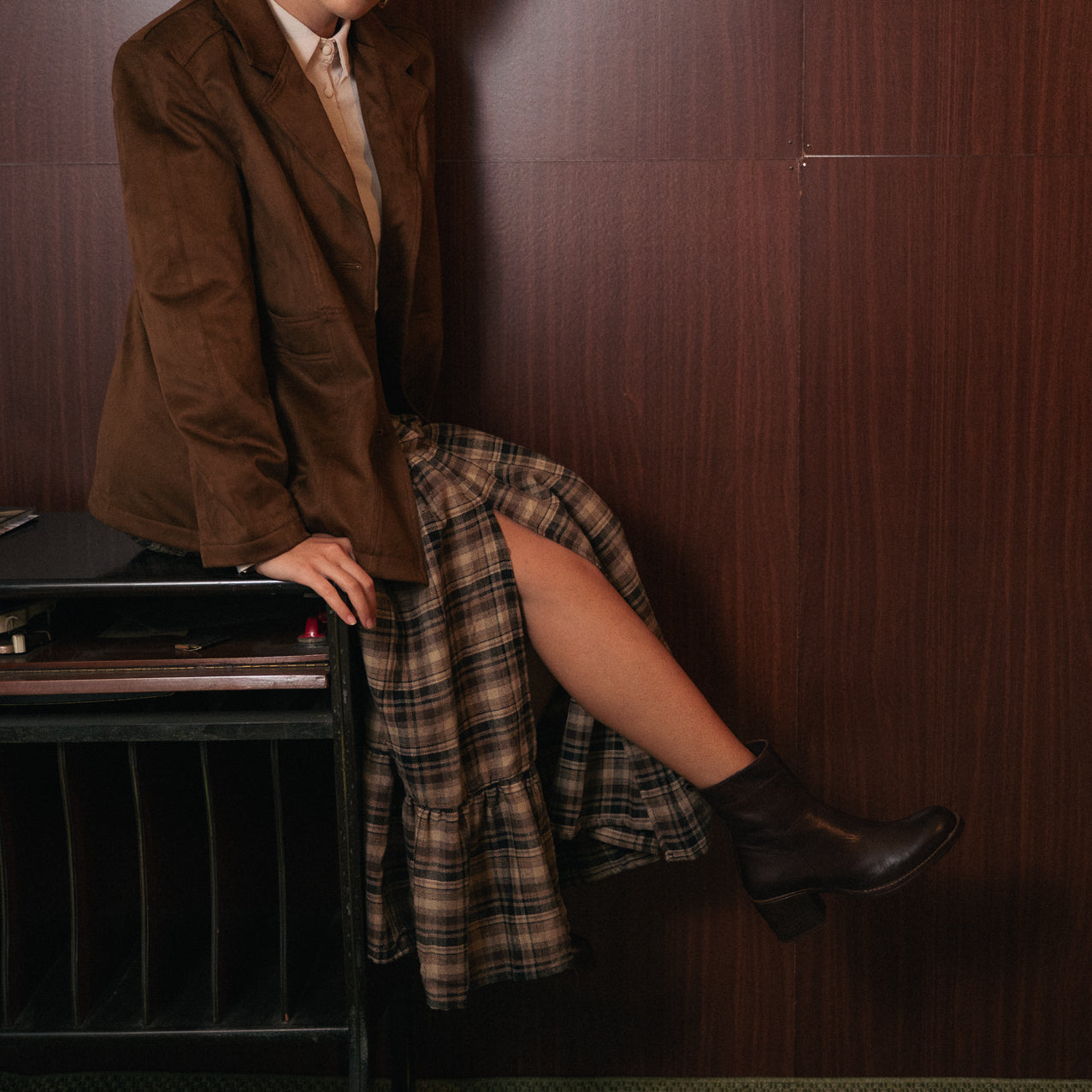 Gonna Midi Tartan Donna | Vita Elastica | Misto Cotone/Poliestere | Stile Scozzese