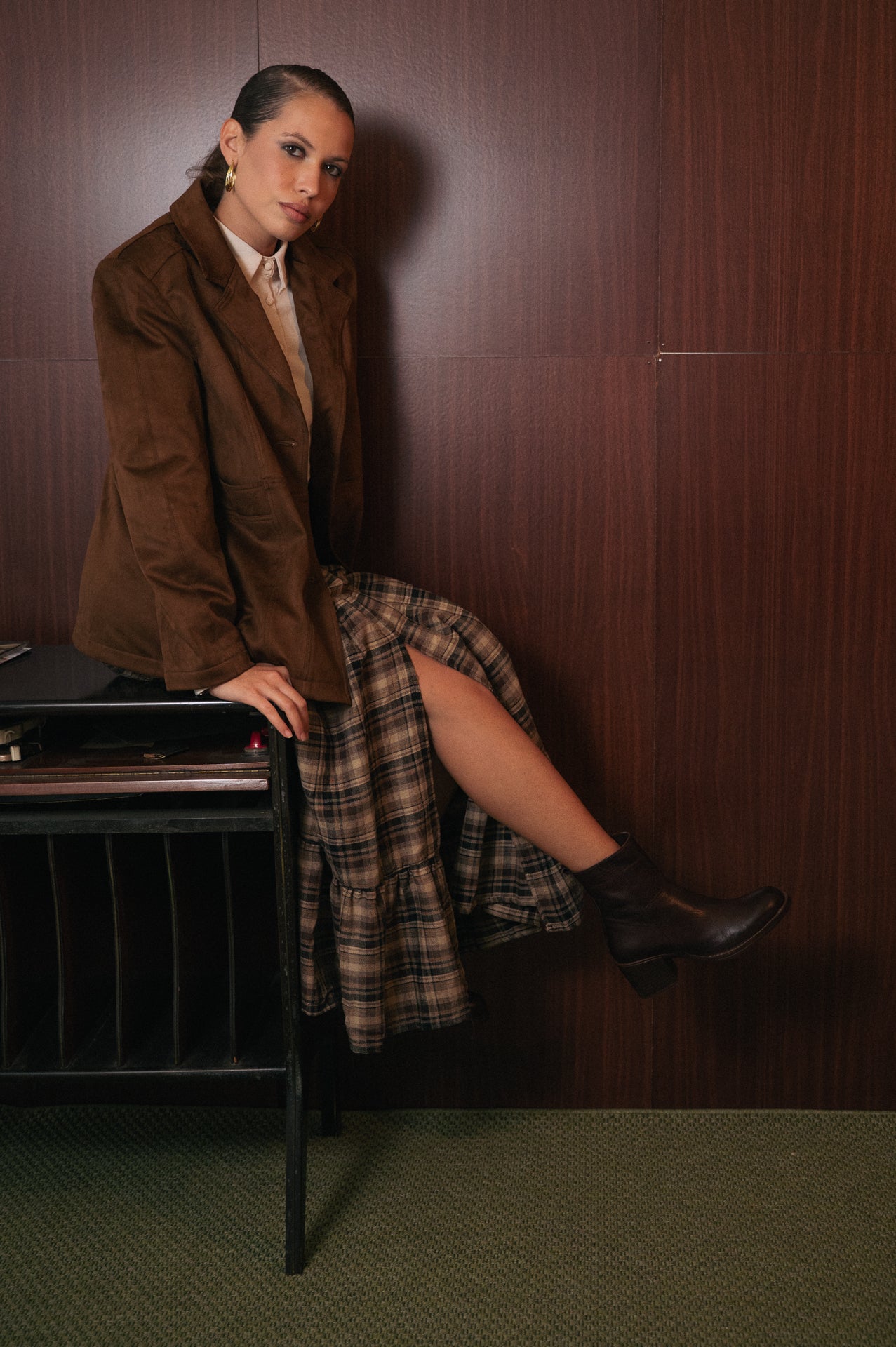 Gonna Midi Tartan Donna | Vita Elastica | Misto Cotone/Poliestere | Stile Scozzese