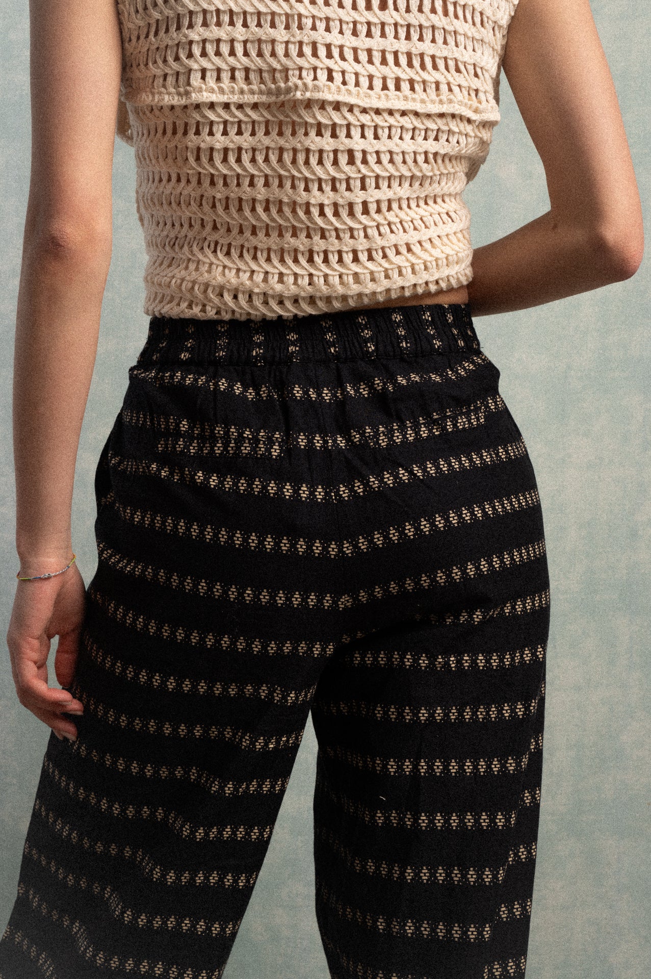 Pantalone palazzo nero Bordighera