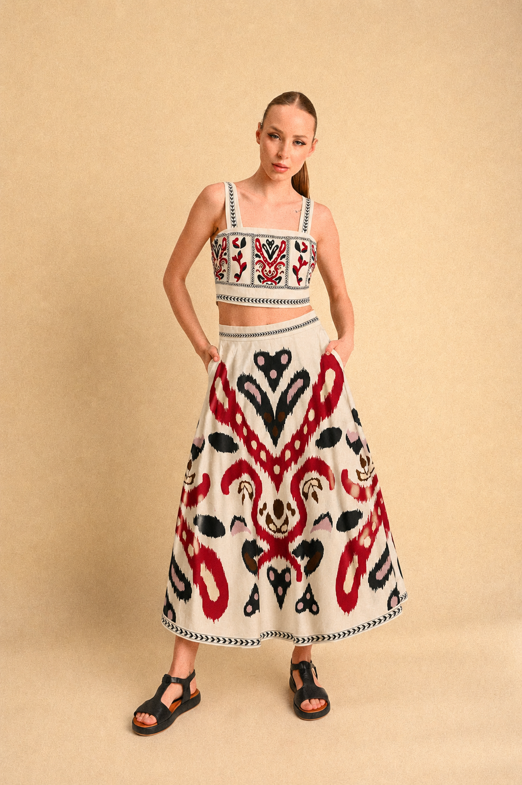 Set donna fantasia Ikat Rouge(in riordino)