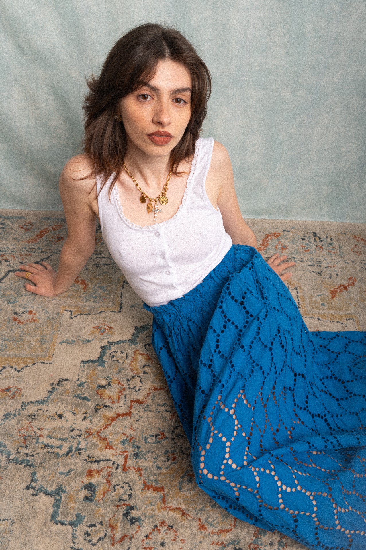 Gonna Jasmine elettric blue
