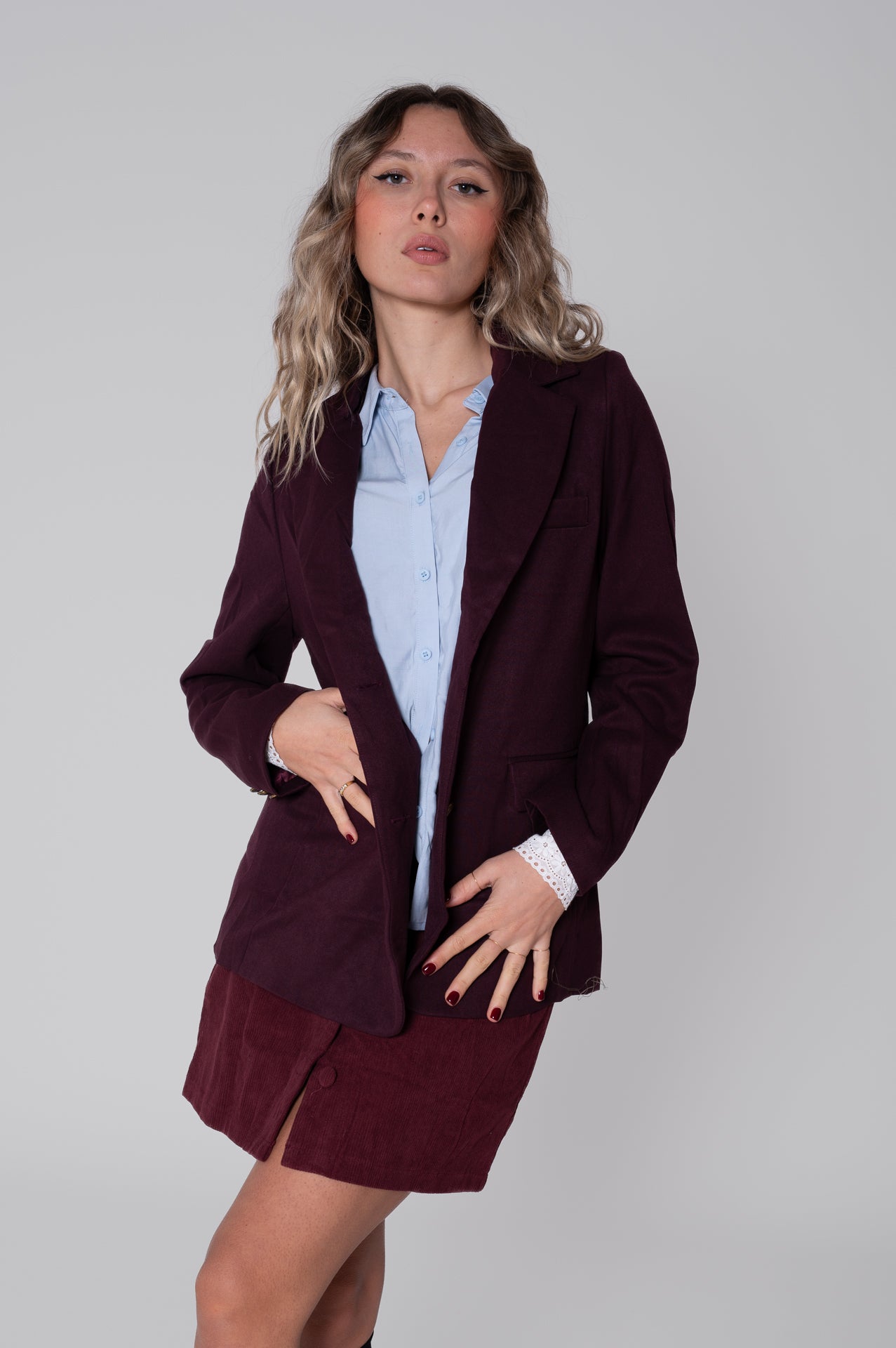 Blazer Susy color bordeaux