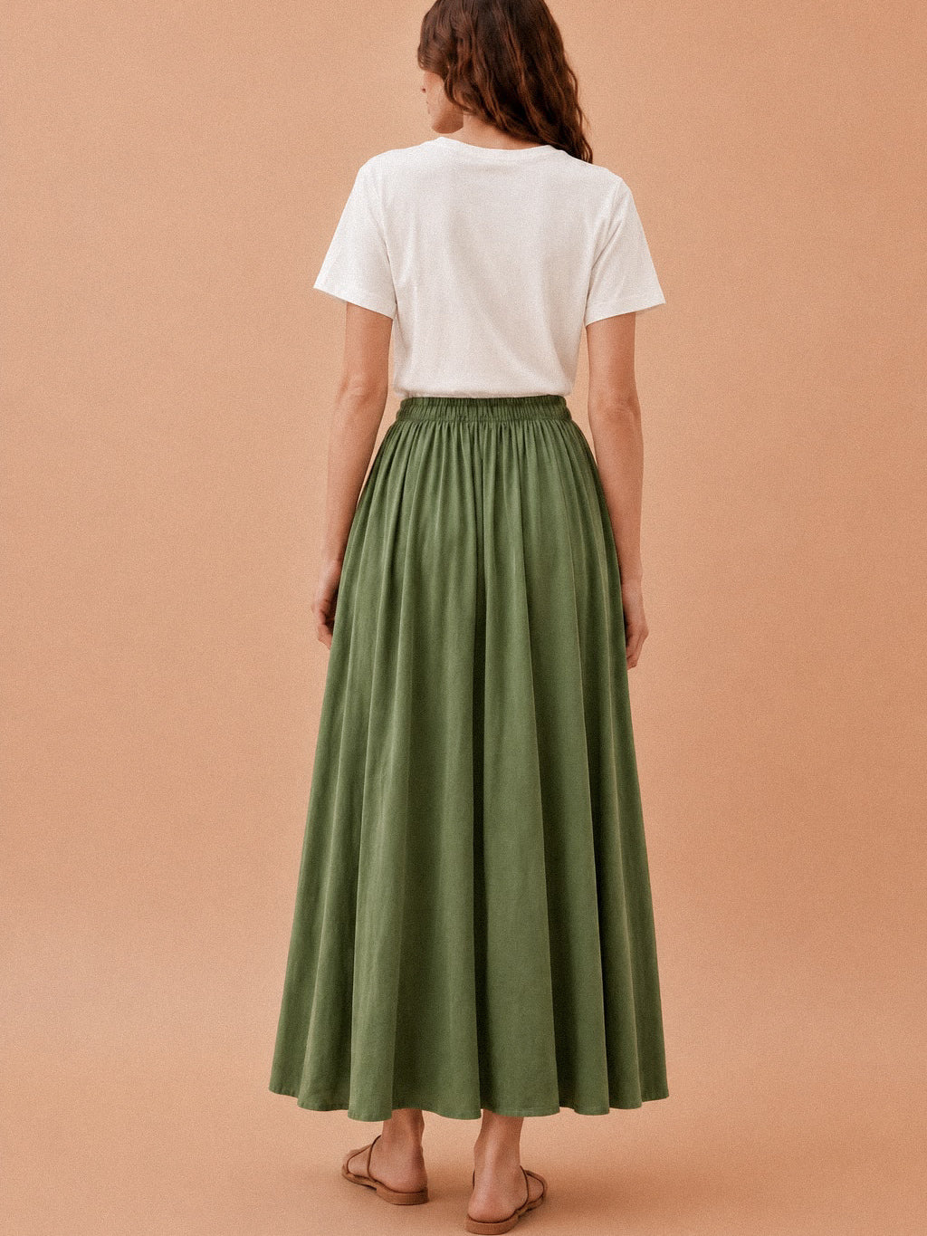 T-shirt bianca con stampa fenicottero