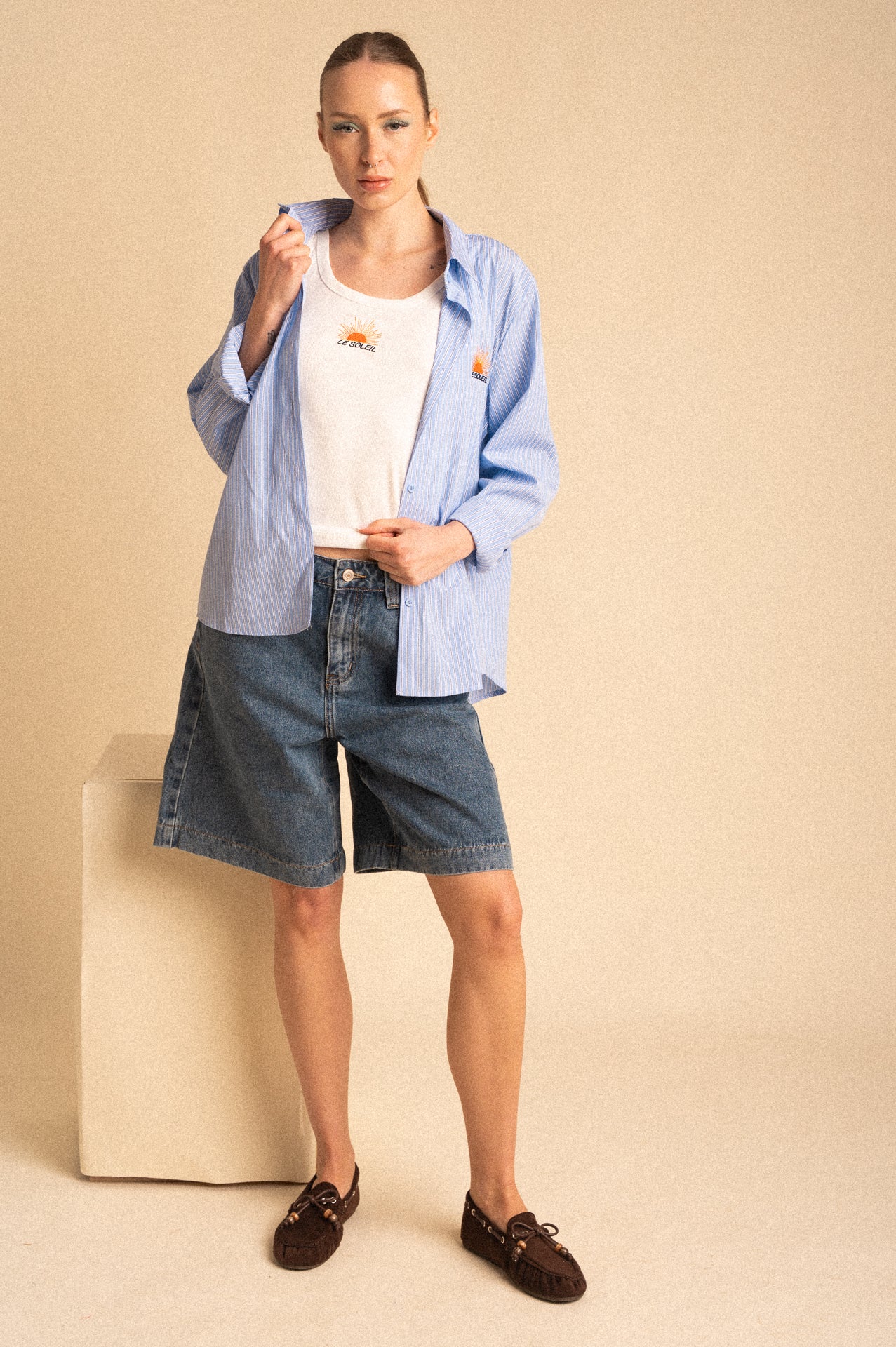 Bermuda Denim Relaxed Fit