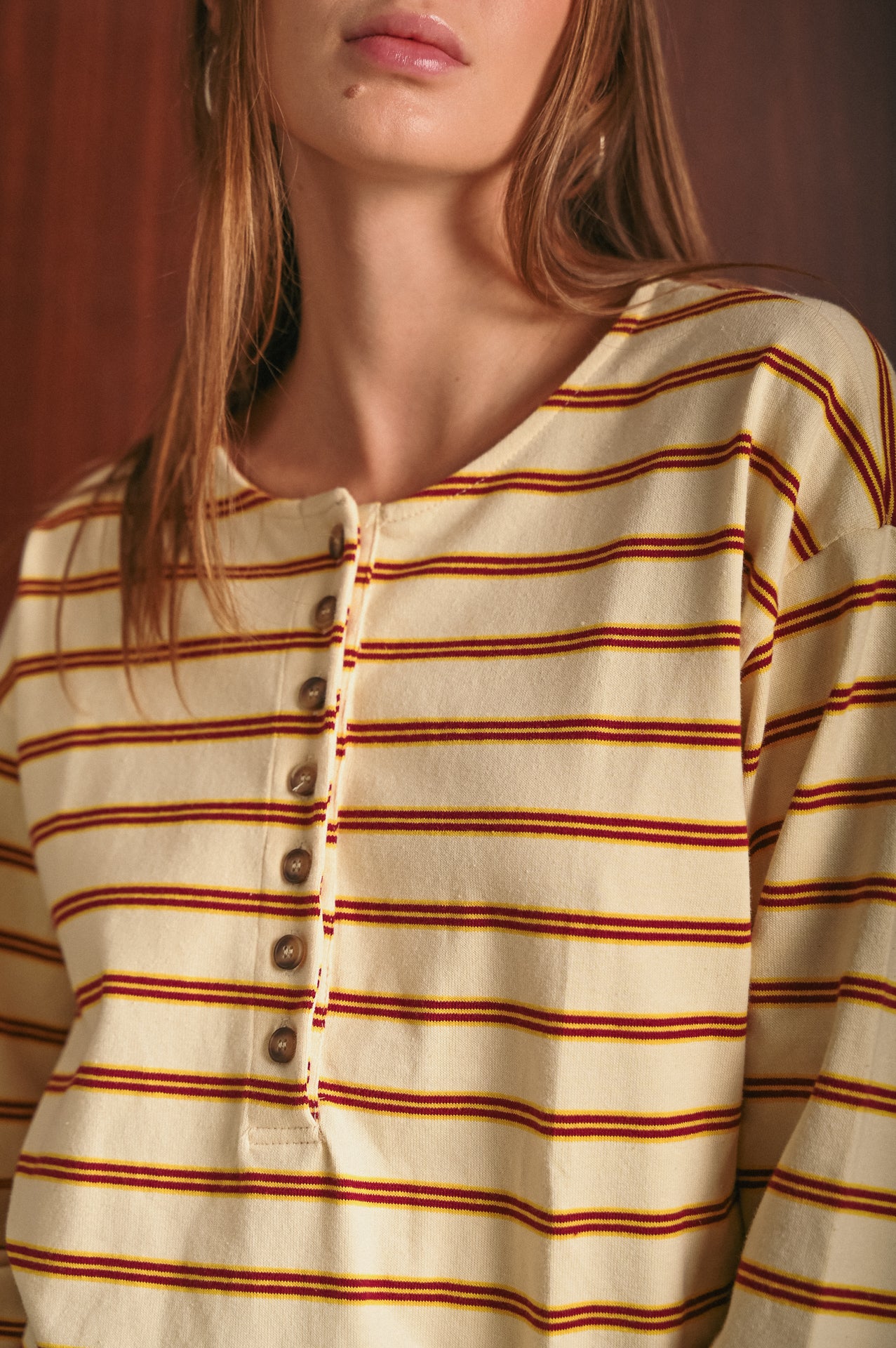 Maglia a righe manica lunga