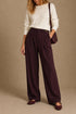 Pantalone Donna Taipei a Zampa con Fibbie Laterali