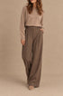 Pantalone Donna Taipei a Zampa con Fibbie Laterali