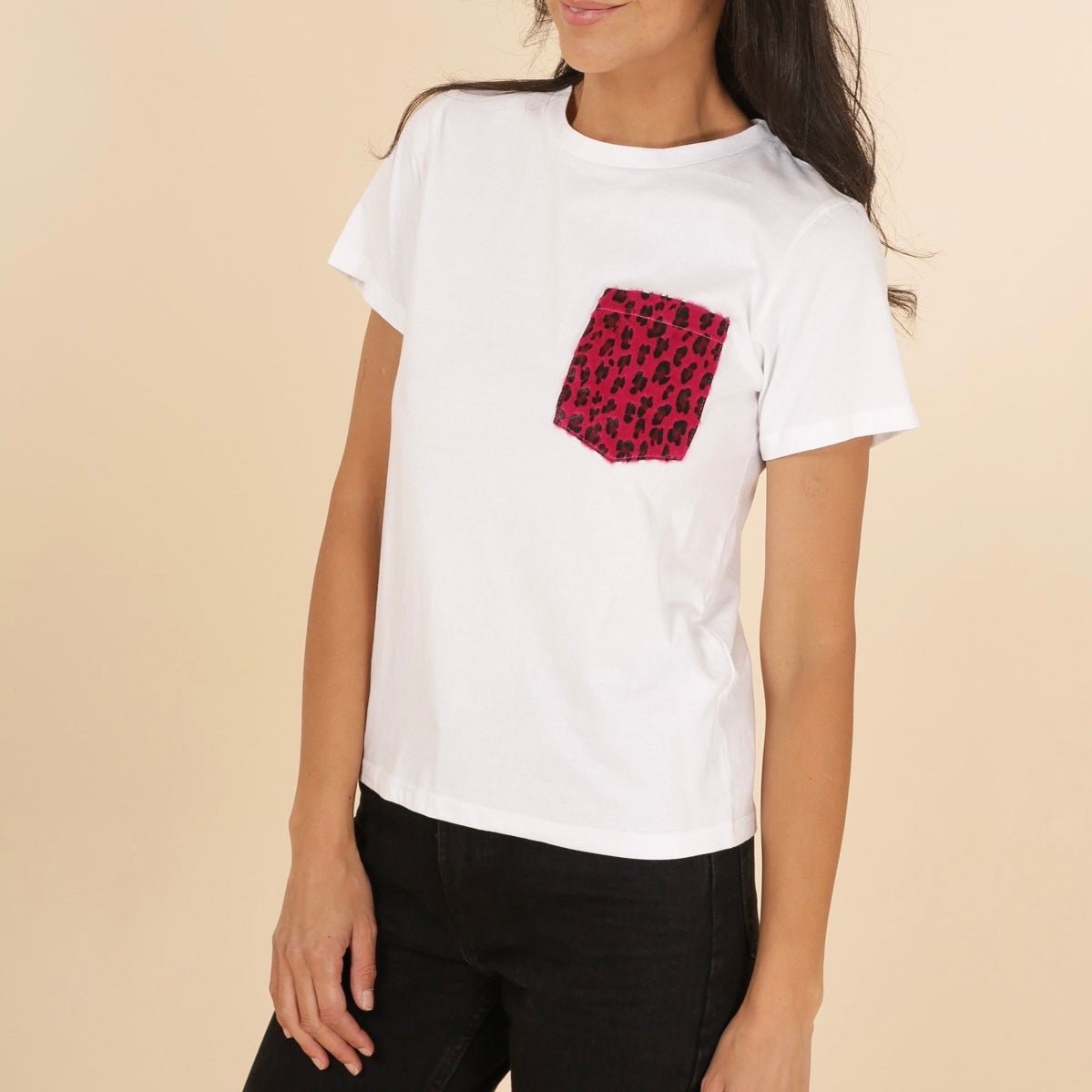 T-shirt con taschino maculato - Unico Officina Di tendenza
